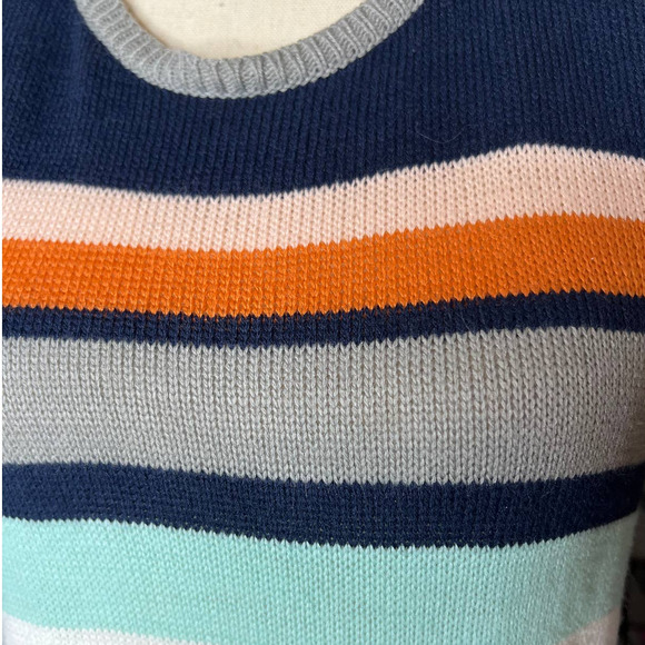 NEW Ash Rain + Oak Sweater Dress Size M in Multicolored Stripes Razorback - Picture 2 of 7